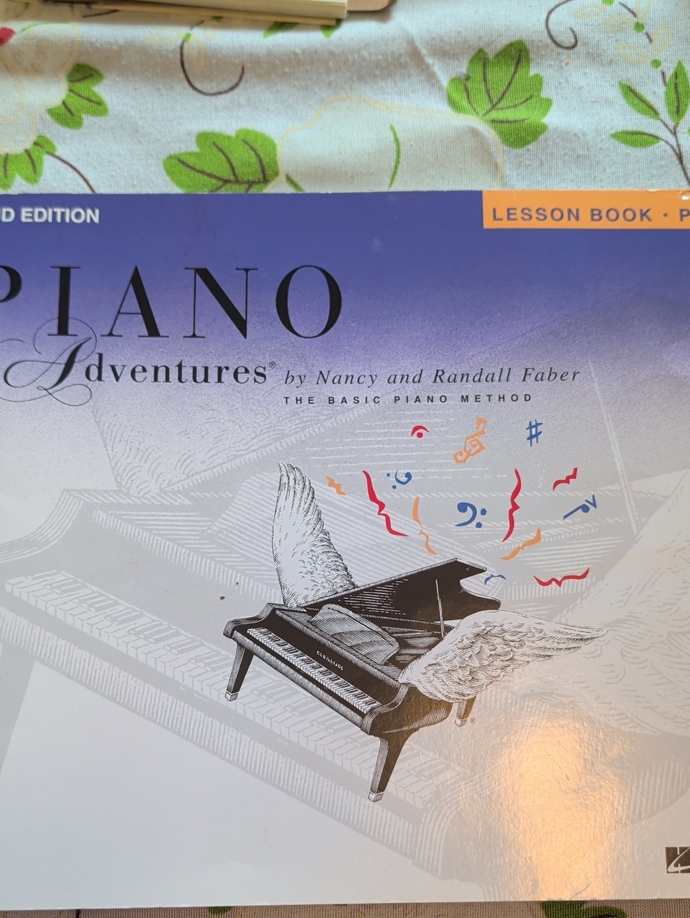 Piano Adventures Lesson Book by Nancy and Randall Faber - Purple Cover